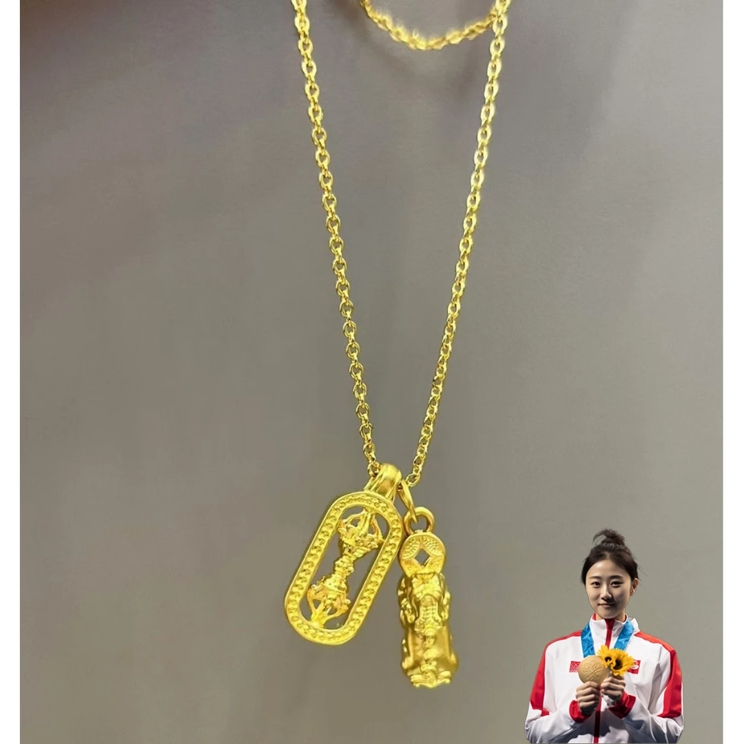 足金999金刚杵貔貅5D硬金降魔杵GXHJ