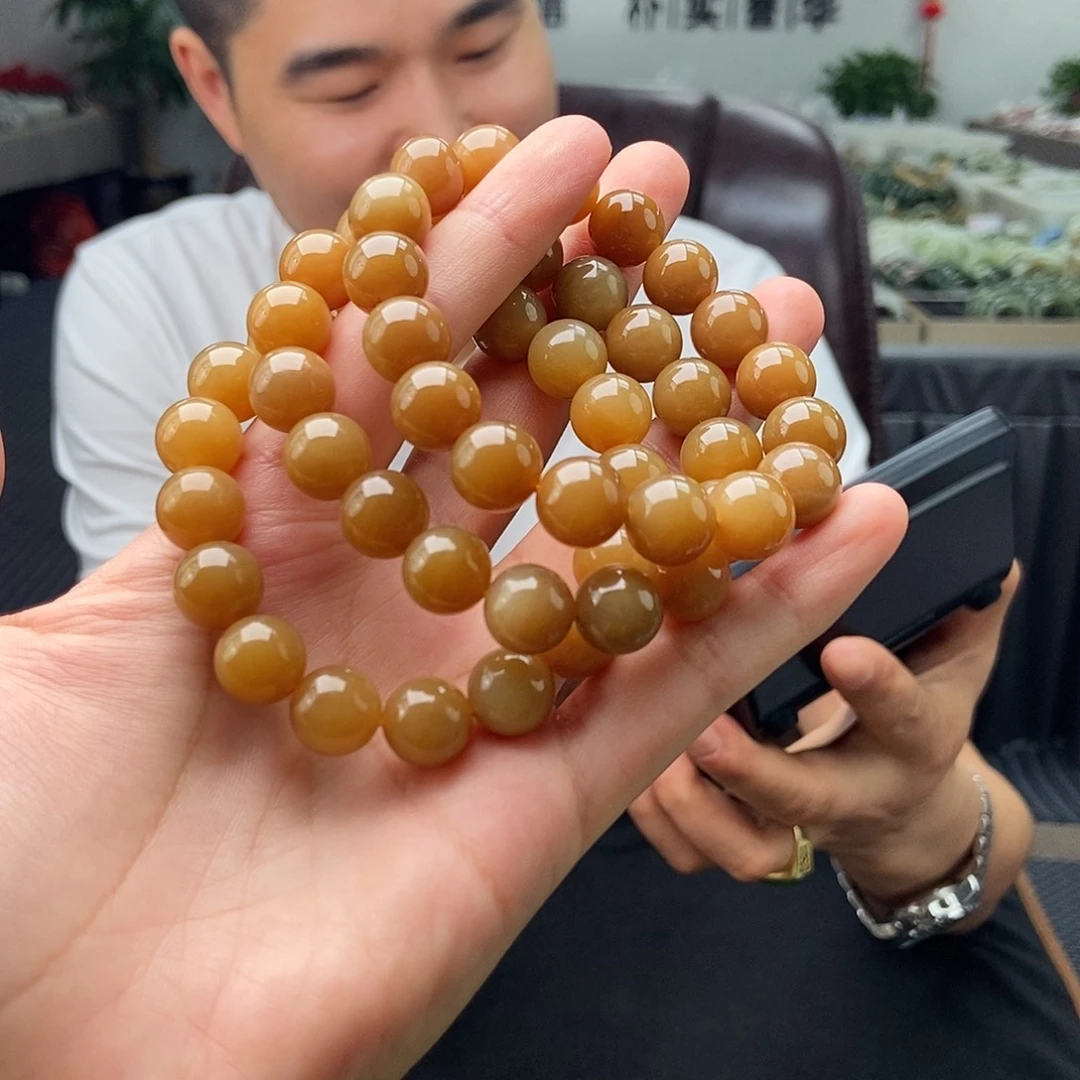 和田玉未镶嵌颈饰手串 颜色多样性发拍一发一