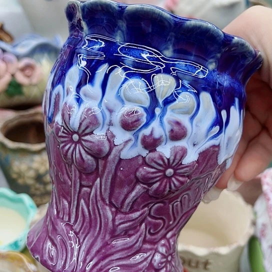 多肉绿植陶瓷花盆9.9包邮，有空