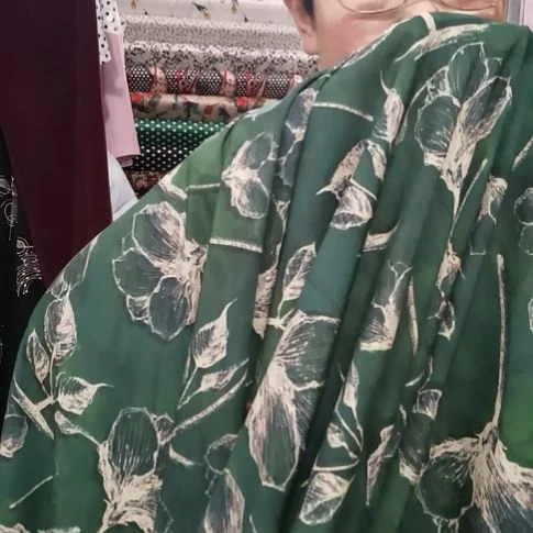 彩云缎布料郁金香2米