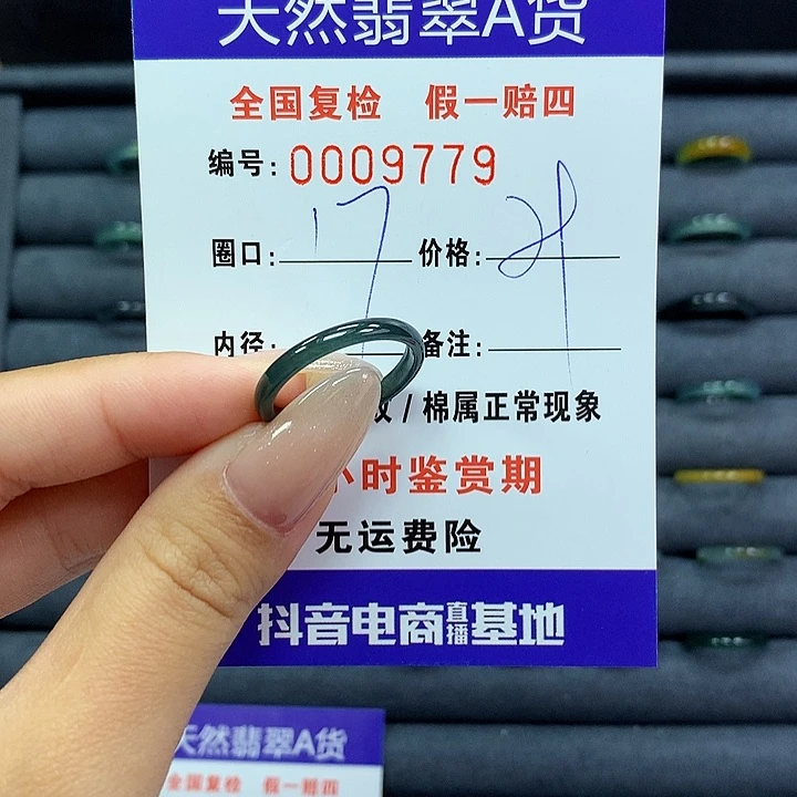 翡翠戒指未镶嵌      9779