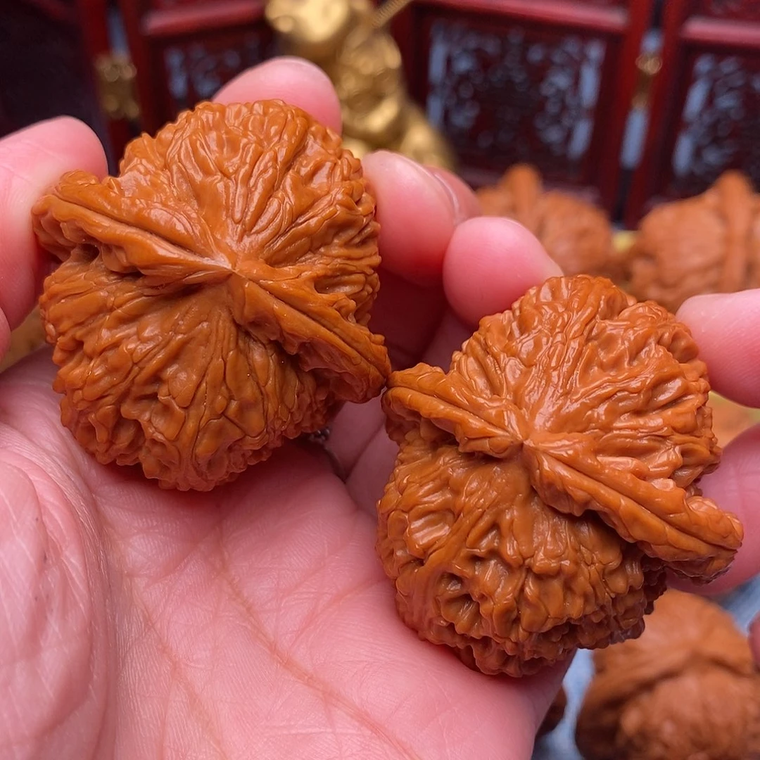 把件文玩核桃毕业全品大肚白狮子42尺