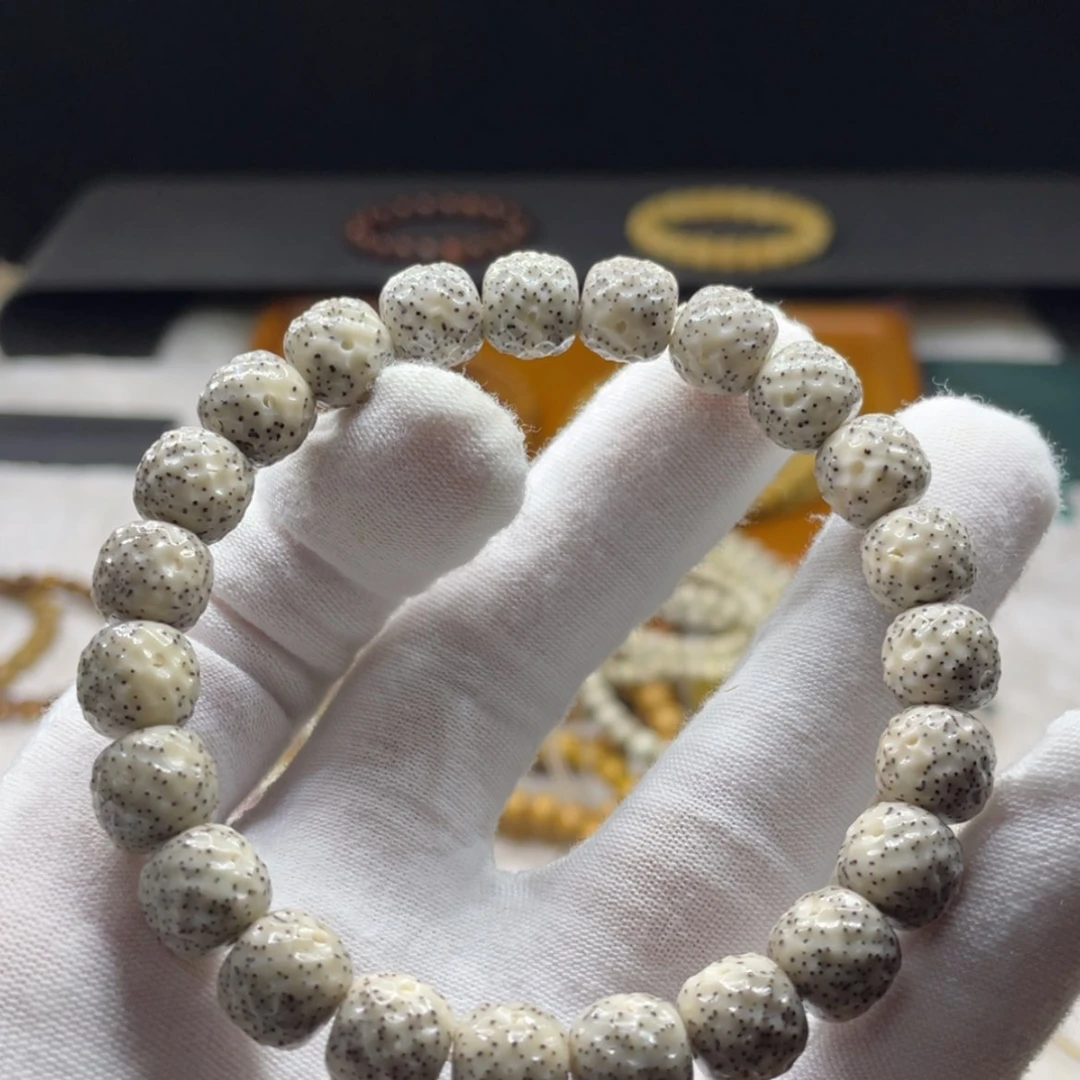 【闪购商品】手串星月菩提卡10✖️9糯冰灰细星精工