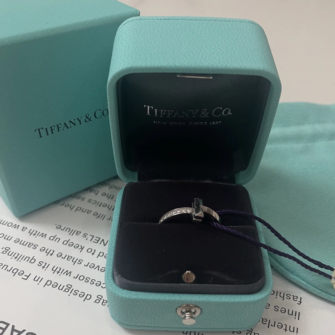 99新 Tiffany & Co./蒂芙尼 蒂芙尼T1戒指 18k白金 99新