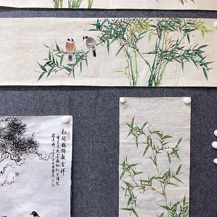 竖款新中式装饰画2