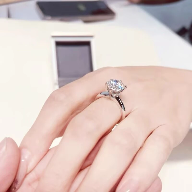 【库利南之星】KLNZX 高端奢华定制款   T家六爪戒指1ct  J043