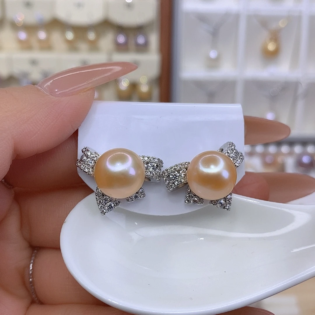 未镶嵌耳饰淡水珍珠F