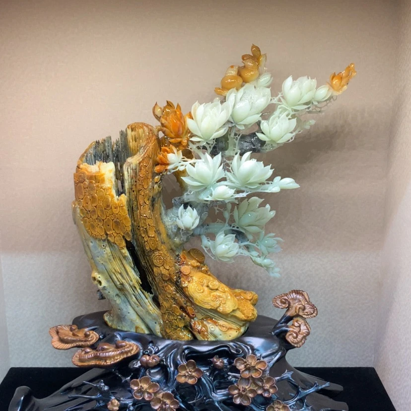【闪购商品】未镶嵌蛇纹石玉摆件覆膜