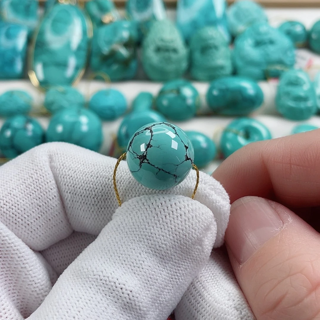 绿松石车挂未镶嵌