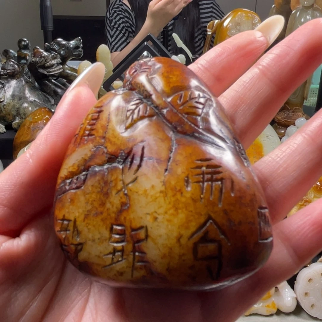 和田玉未镶嵌把件26