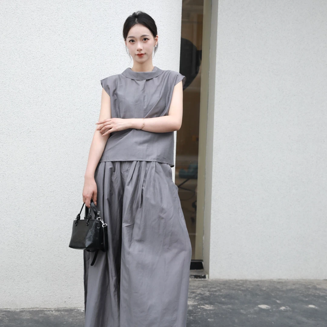 夏季极简风高级感穿搭套装-funi013