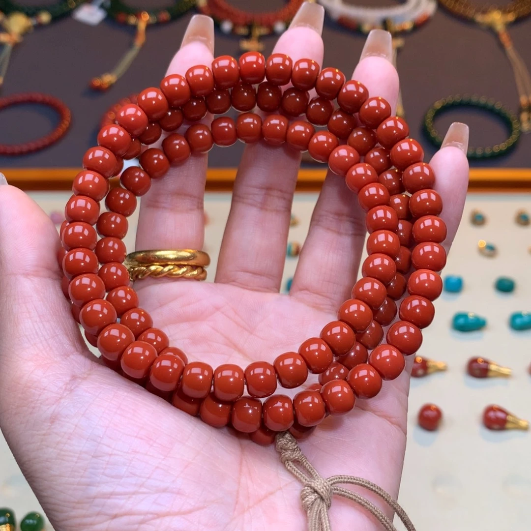 南红玛瑙未镶嵌颈饰