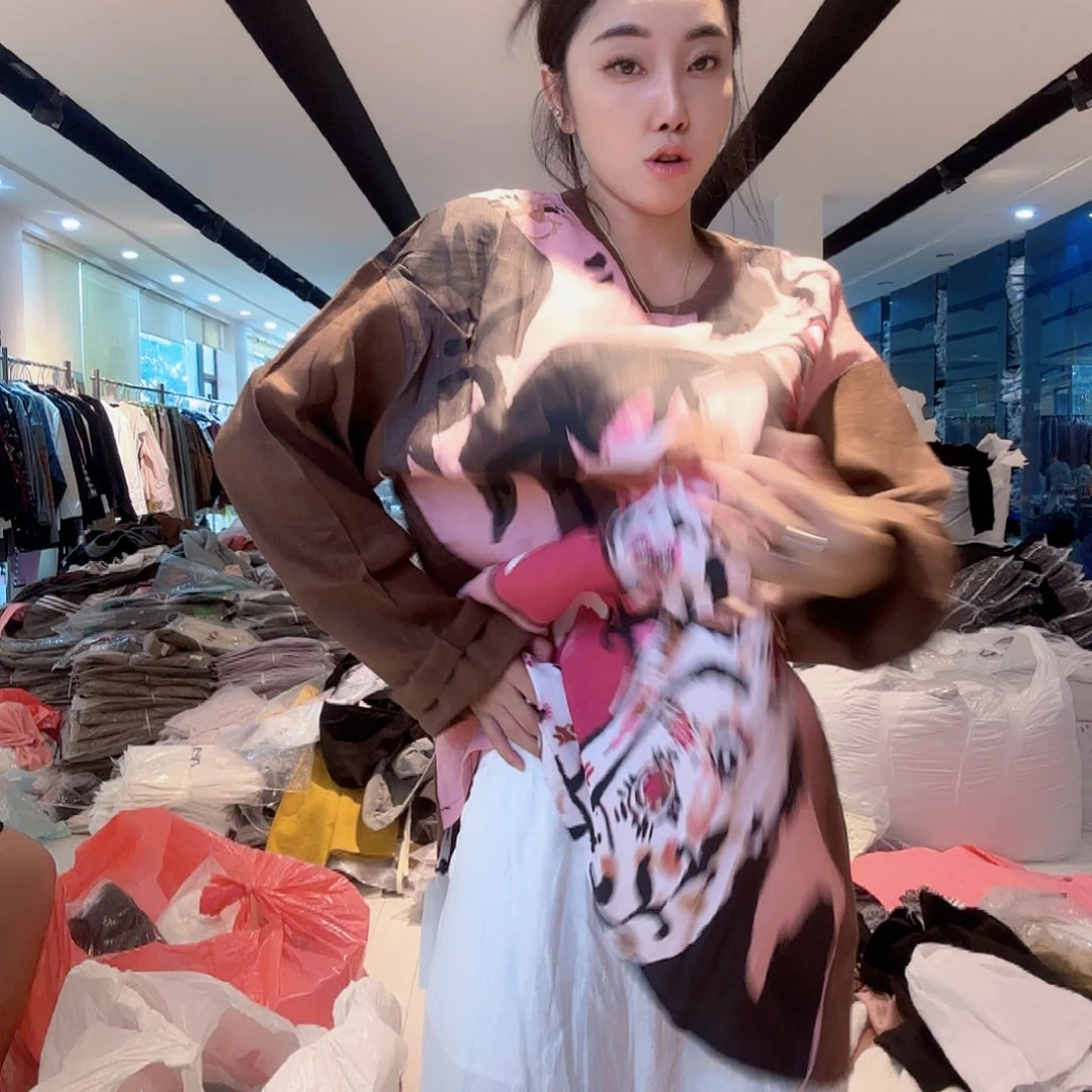 亚麻上衣135斤咖色