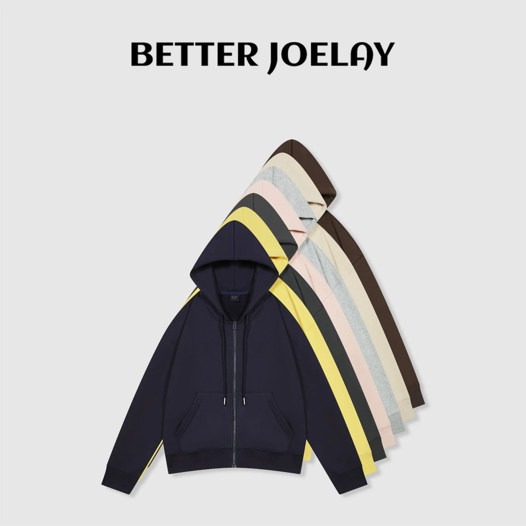 BETTERJOELAY-薄绒【口袋冒险】含棉连帽百搭套头卫衣休闲风KH3585