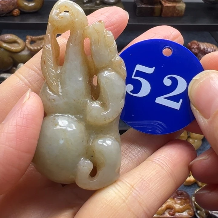 和田玉未镶嵌挂件