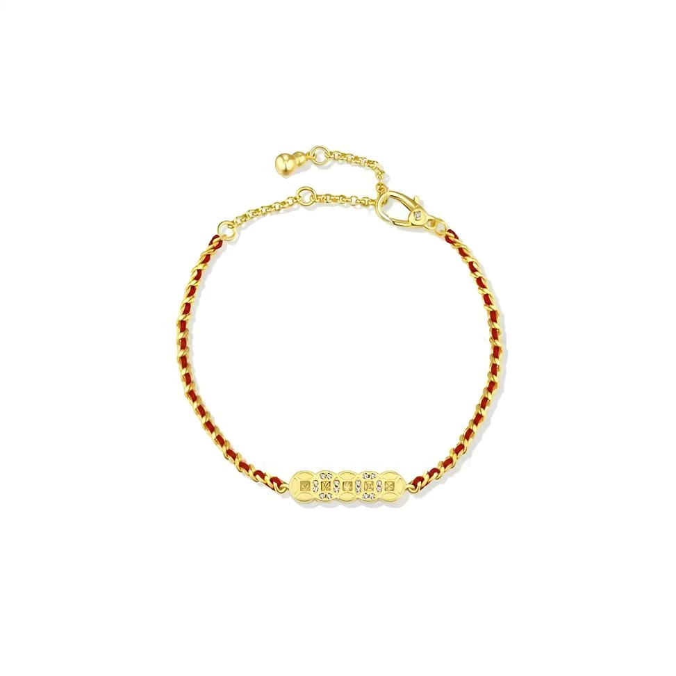 铜合金合成锆石手链 h036---法☆【五帝钱】春K欧斯伽斯 手链