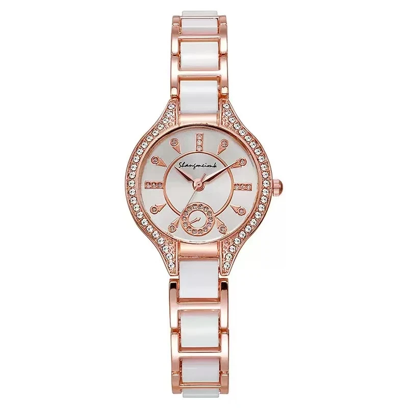 【初雪】外贸高端款轻奢简约潮流时尚女士气质腕表EG1279