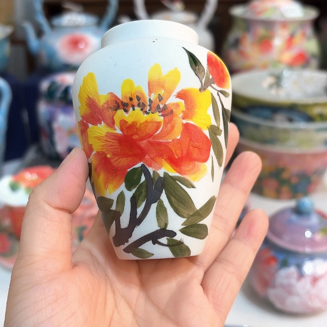 景德镇手绘高温釉下彩陶瓷茶具