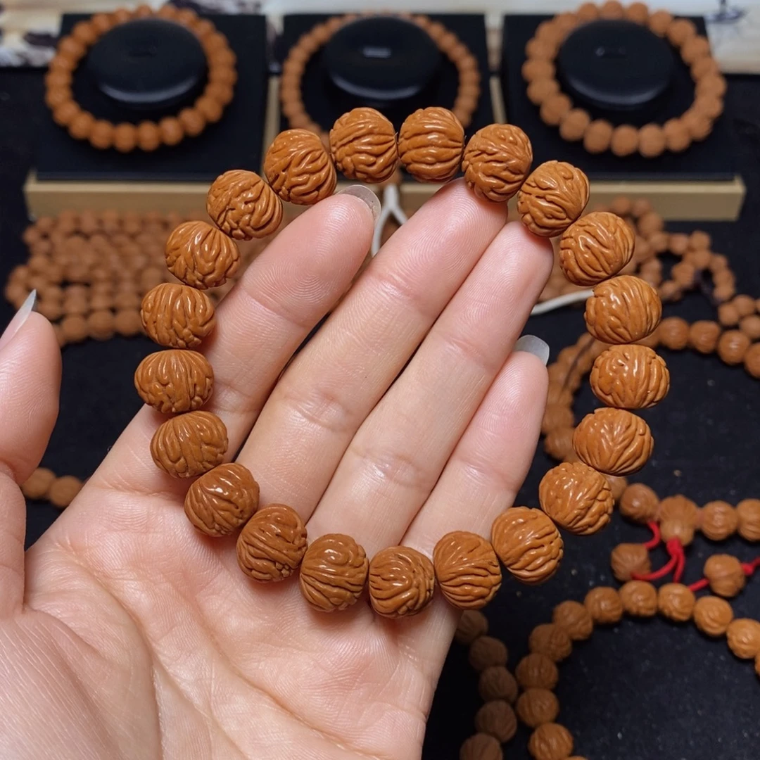 桃核手串秦岭文玩桃核手串