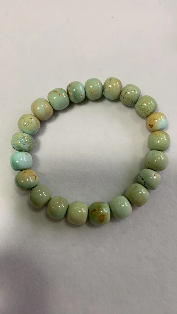 天然原矿绿松石单圈