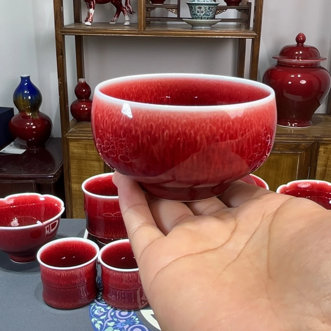 景德镇陶瓷原矿釉大禅定杯