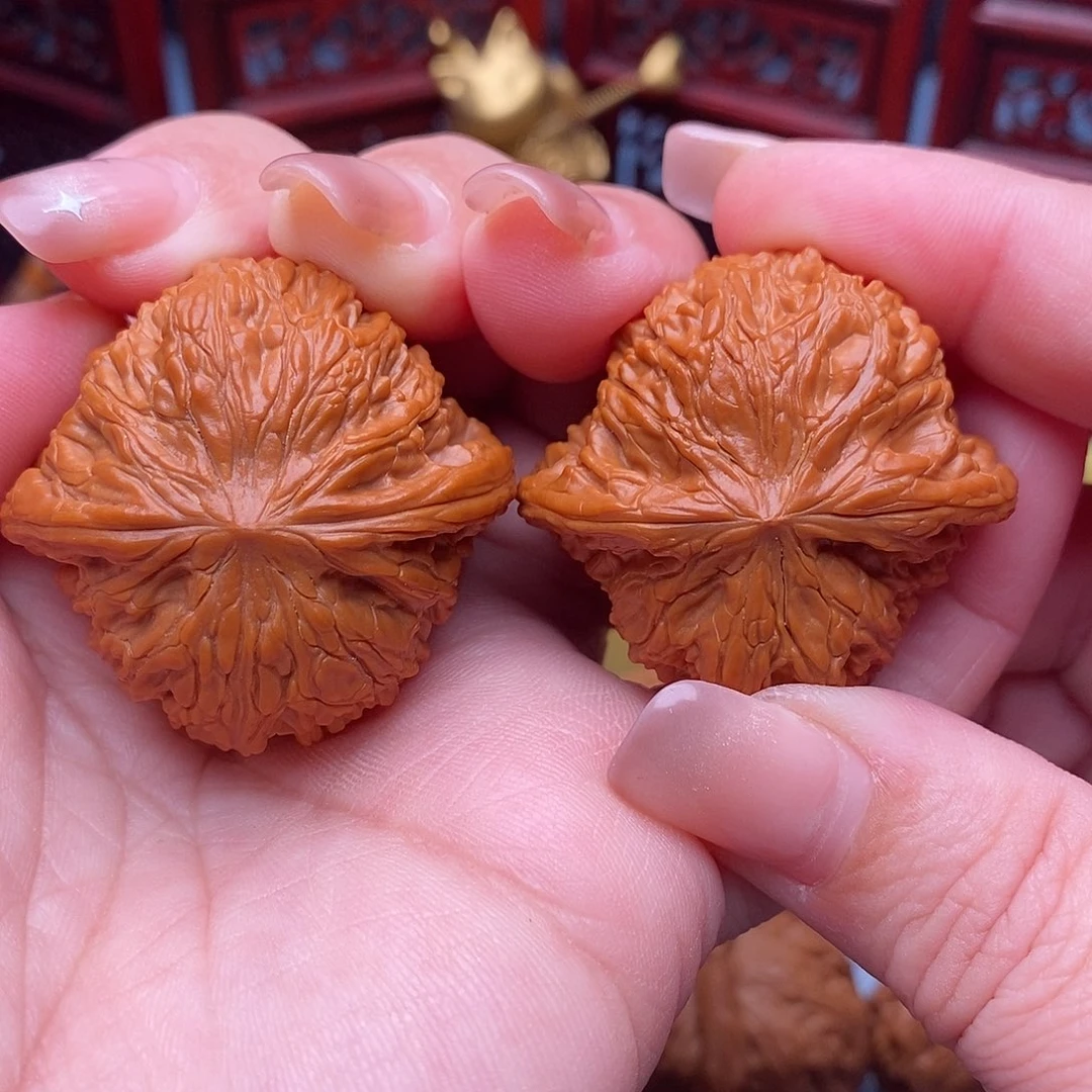 文玩核桃把件39全品毕业山地石子磨