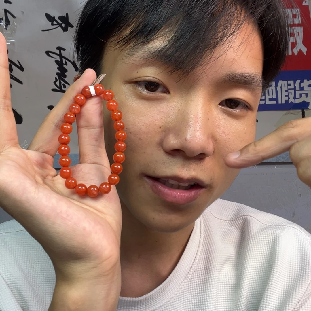 颈饰未镶嵌南红玛瑙多样性云南高端南红火焰红卡8货头