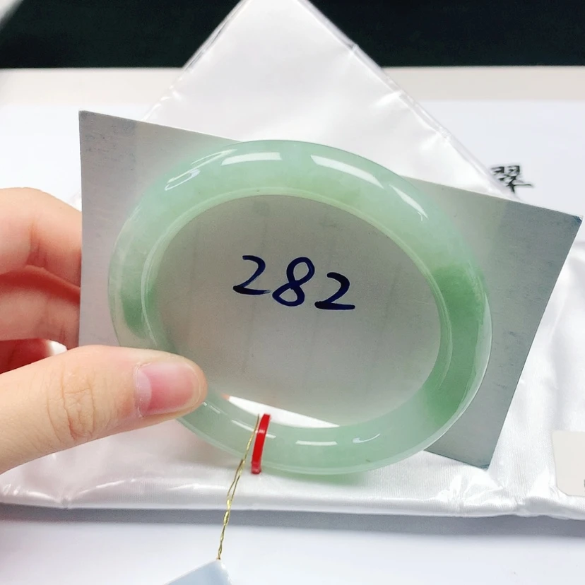 【闪购商品】翡翠手镯（圆镯）未镶嵌缅甸天然a货手镯55+