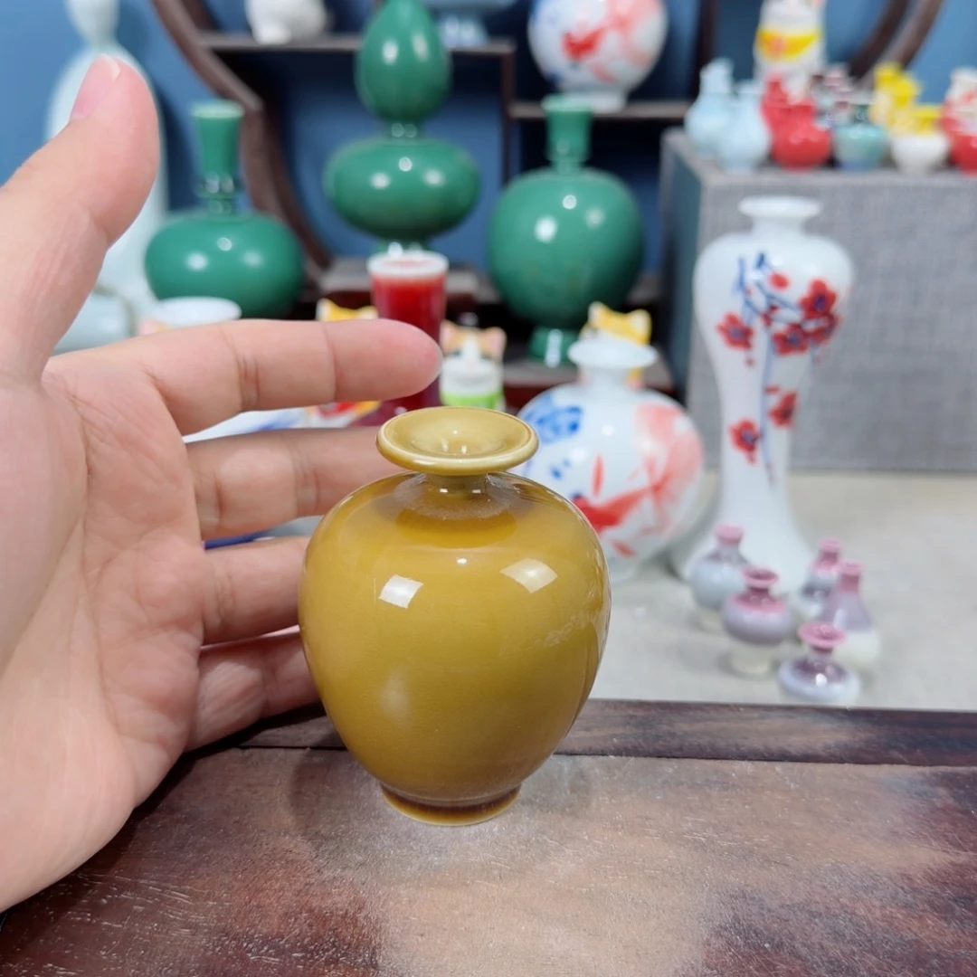 陶瓷手工小花器摆件