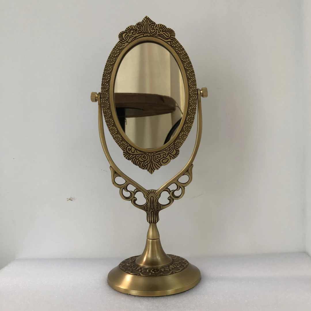 BORCH/博瑞奇黄铜镜子桌面装饰摆件（09172）