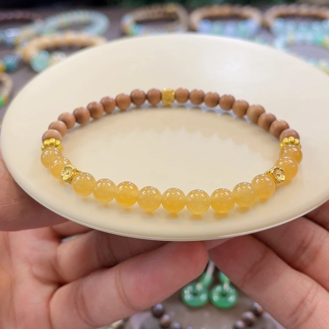 【闪购商品】未镶嵌手链翡翠鸡蛋黄