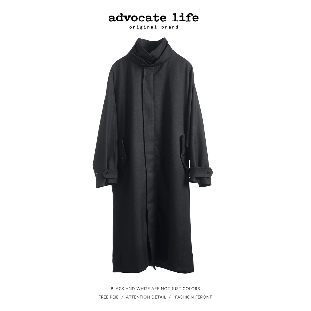 生活主张AdvocatelifeH版大衣时尚老钱风休闲开衫JQ371329