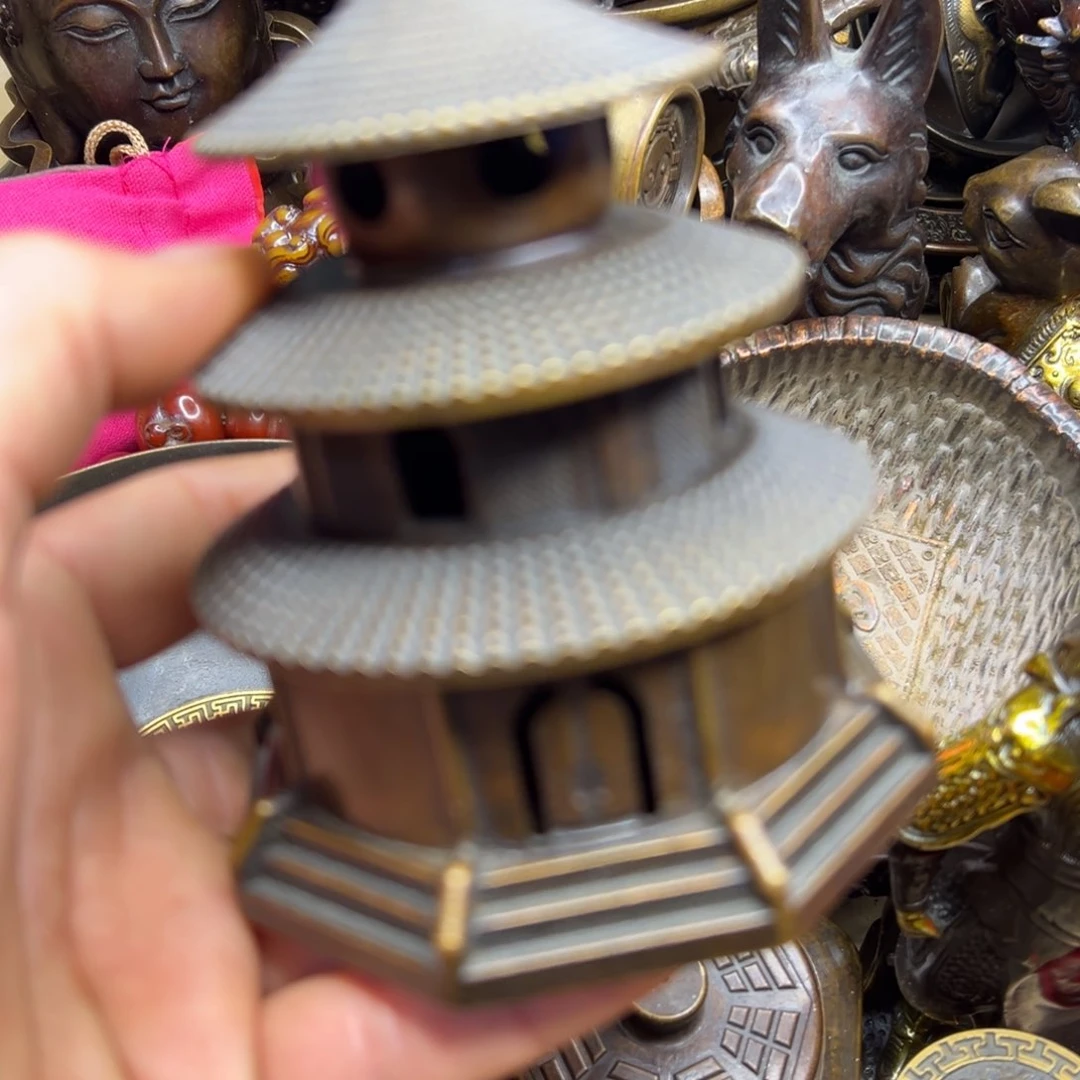 铜摆件欢迎欢迎你