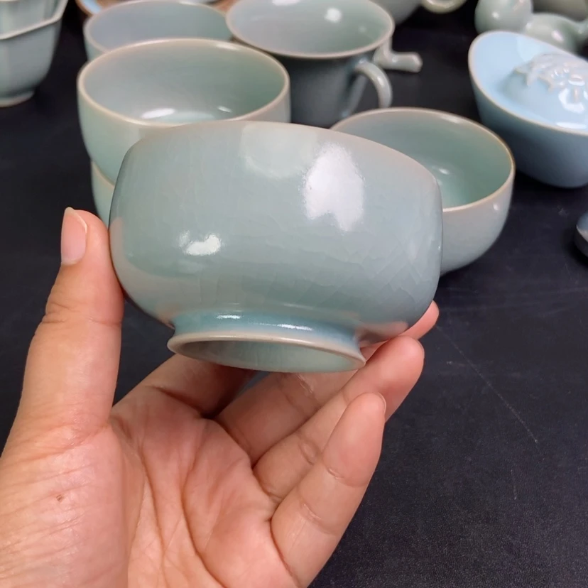 【闪购商品】罗汉杯原矿仿古天青