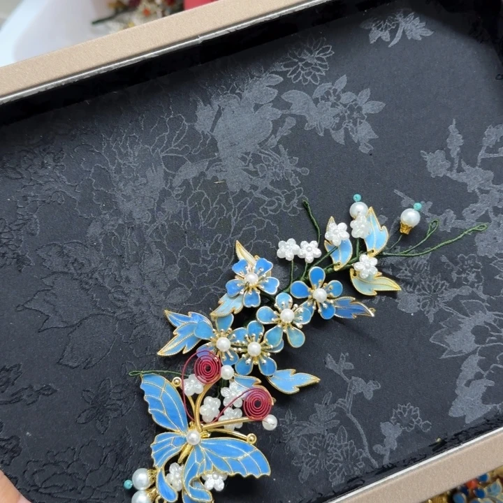 醋酸铁合金鹅毛仿点翠
