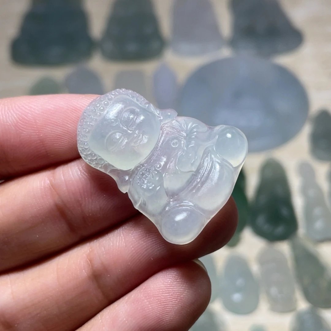 未镶嵌定制翡翠宝宝佛