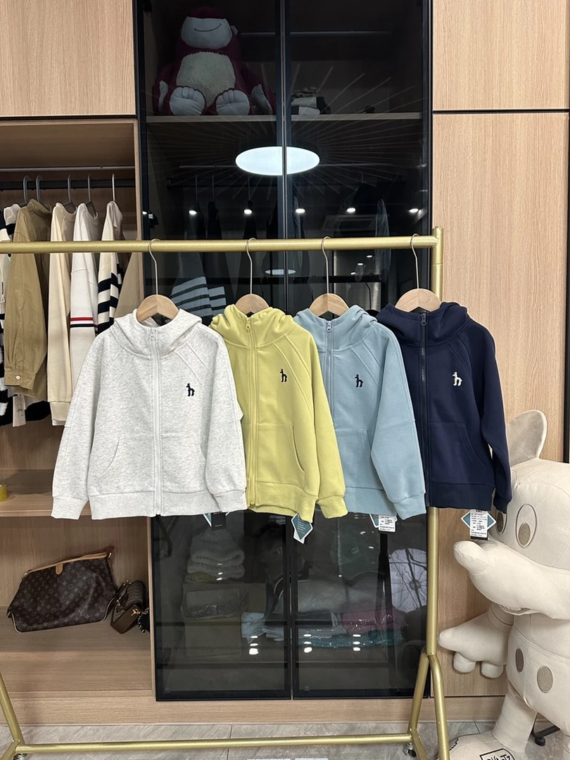 春季新款儿童时尚休闲百搭男童女童韩版中大童洋气连帽外套