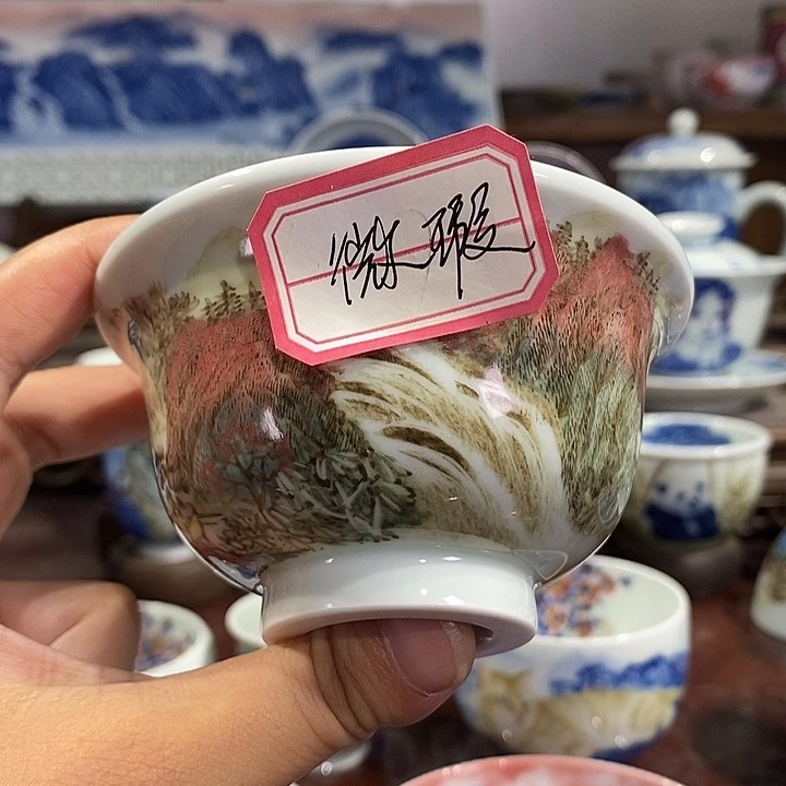 杯绵景德镇手工手绘陶瓷，高亮兴老师作品