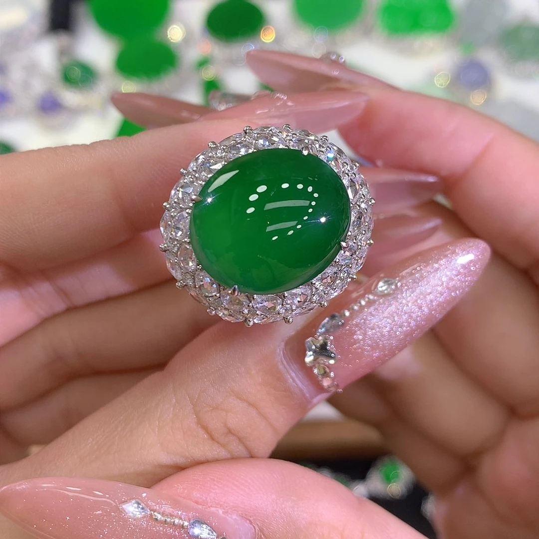 翡翠颈饰18K金镶嵌L**n11111111111