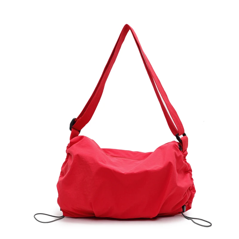 Scarlet Wong纯色布包简约风轻便单肩款休闲斜挎包单肩做旧斜跨