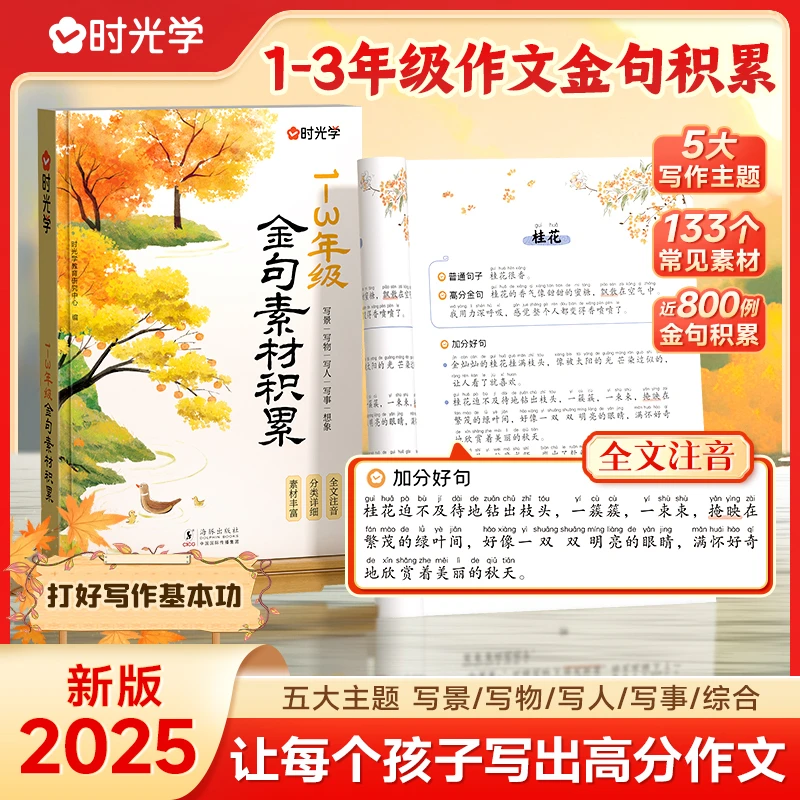 【时光学】1-3年级金句素材积累 小学生语文高分写作方法提升人教版