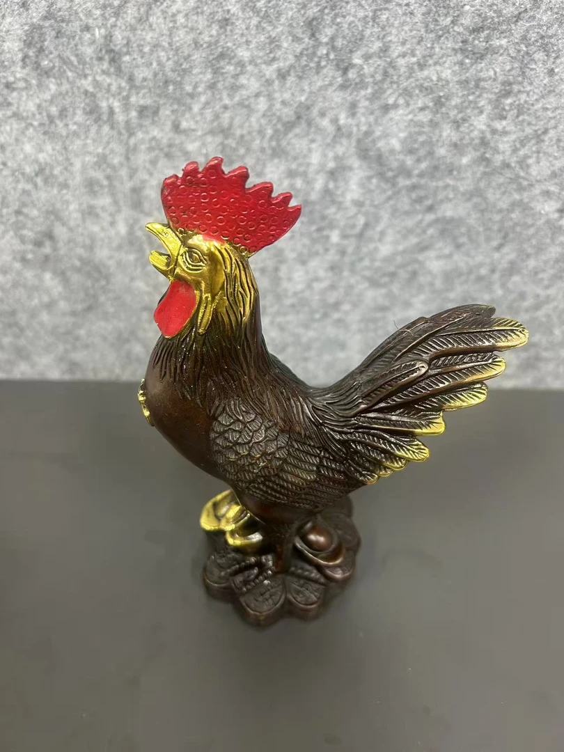 【孤品捡漏】铜鸡摆件