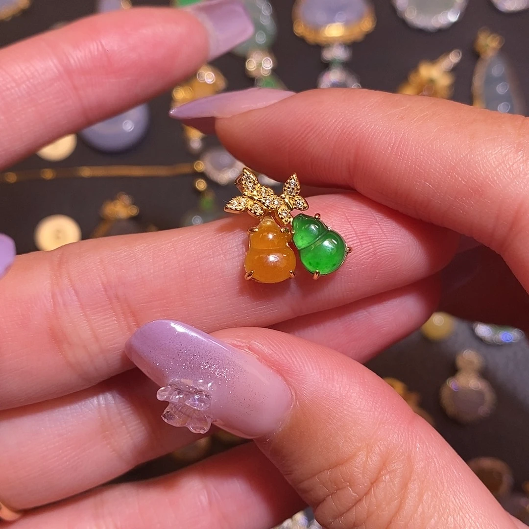 翡翠银S925镶嵌颈饰