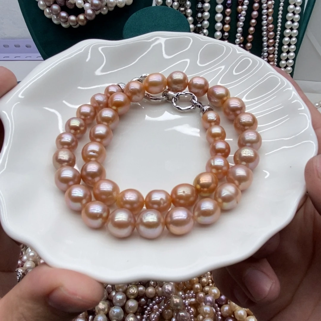 天然淡水珍珠无人工干预淡水珍珠银S925镶嵌微瑕11