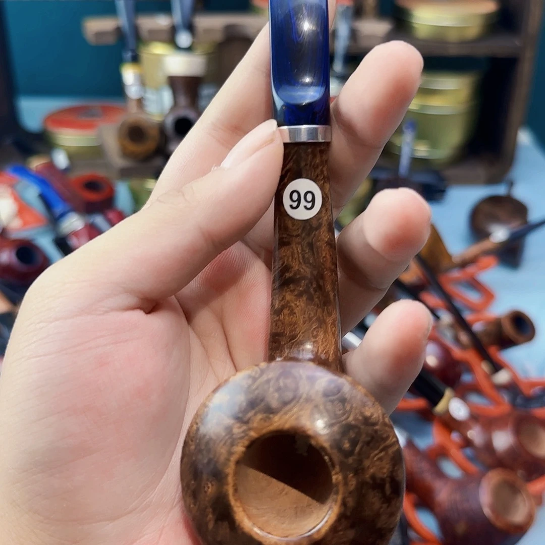 石楠木手工牛头烟斗