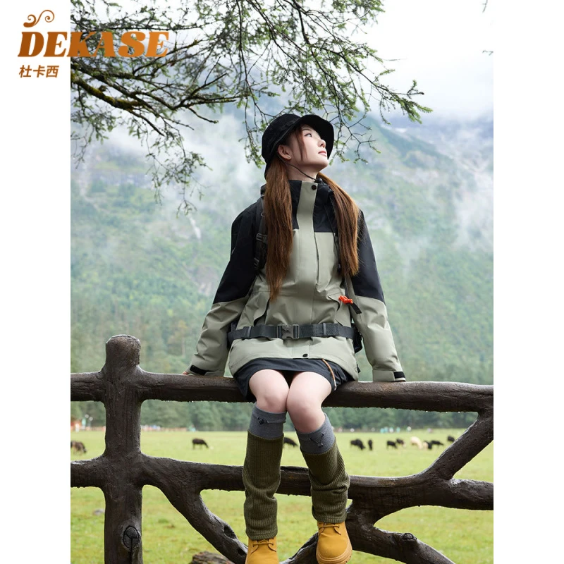 Dekase 冲锋衣三合一男女2025秋冬款防风防水进藏硬壳登山服男