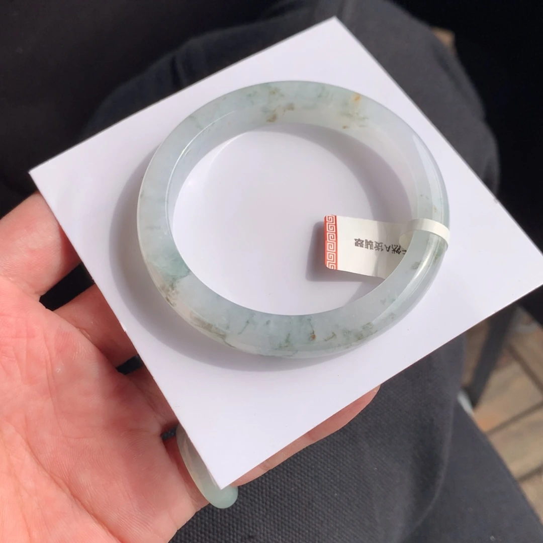 翡翠未镶嵌手镯4号55