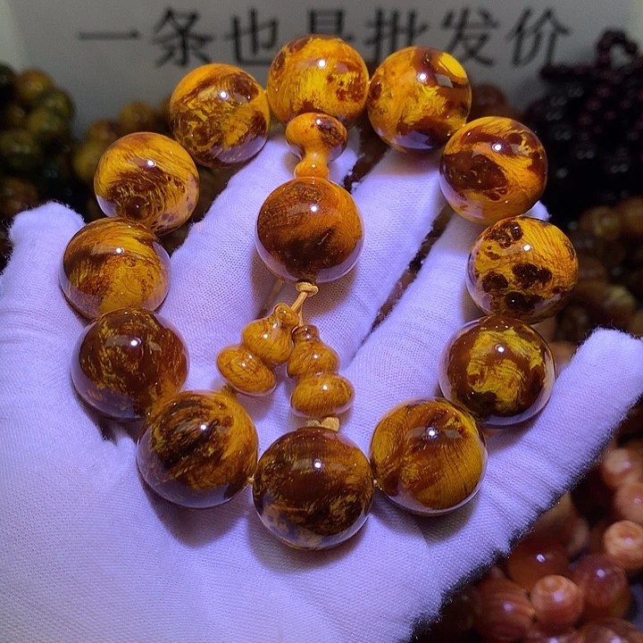 松木（琥珀木）手串/手链2.0 留疤玉化