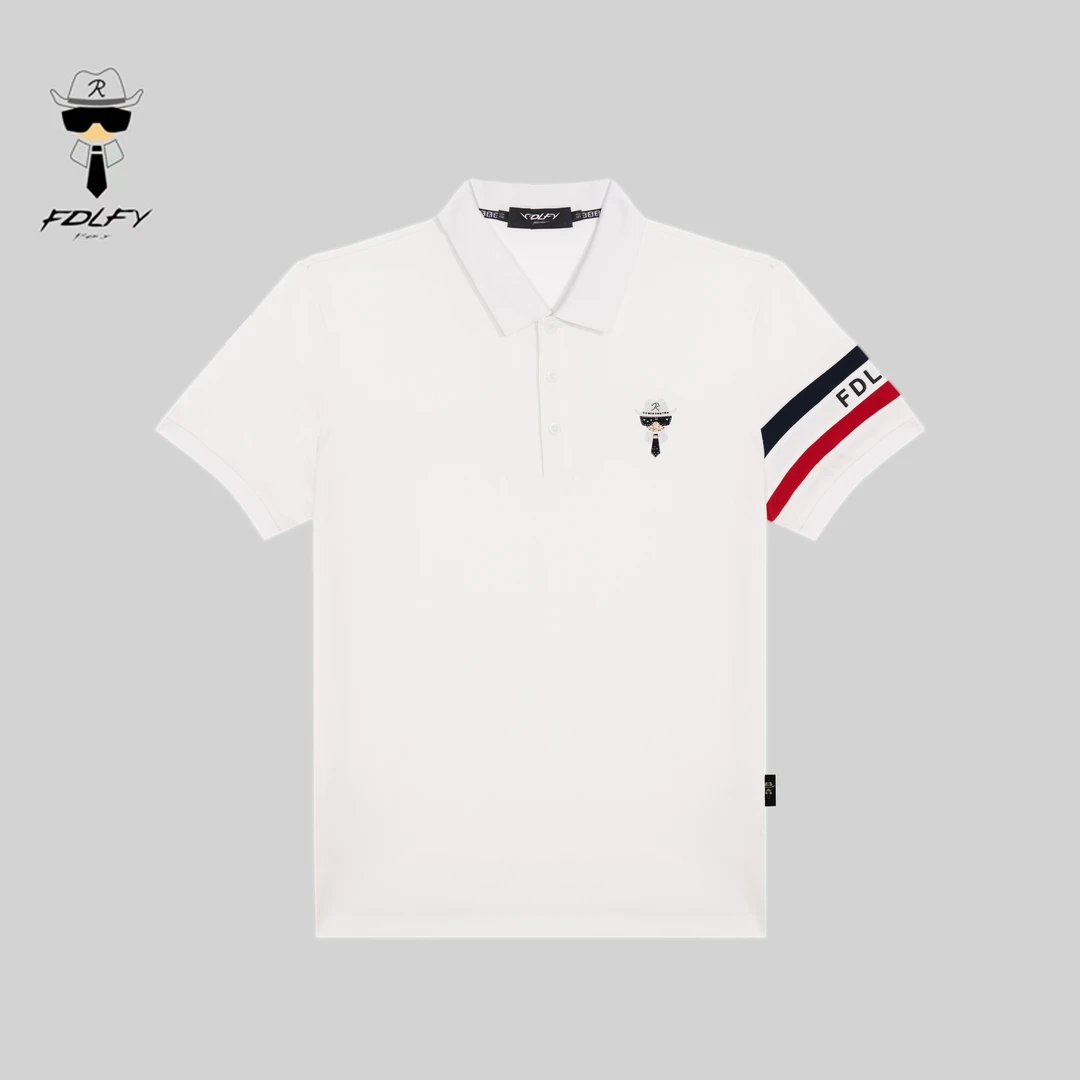 FDLFY老佛爷男装POLO衫短袖翻领T恤夏季2025年新款上衣轻奢衣服