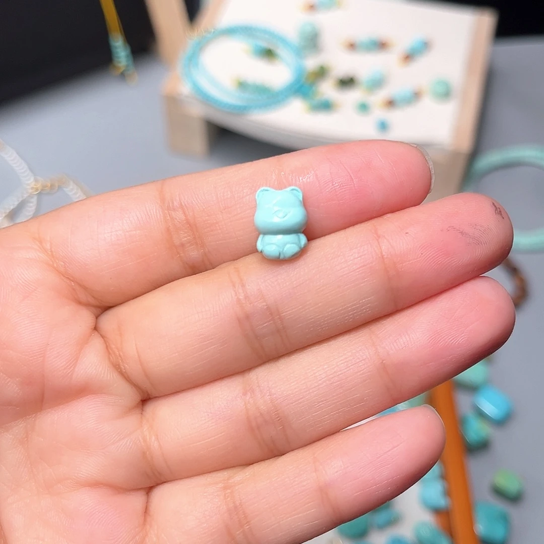 未镶嵌绿松石珠宝半成品
